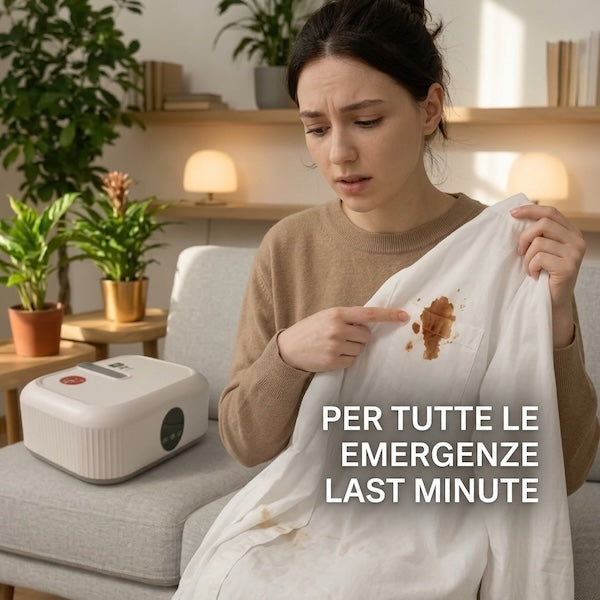 Asciuga e igienizza la tua biancheria. Dove vuoi. Quando vuoi.